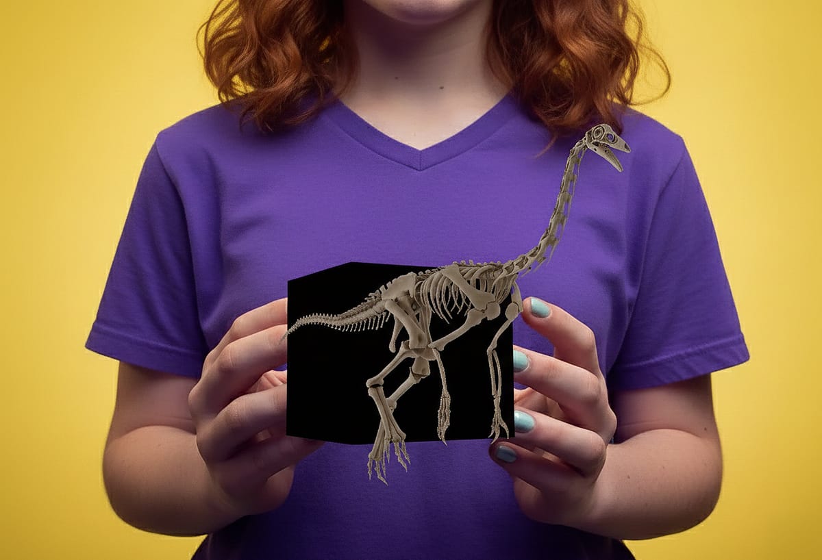 Hold Prehistory in Your Hands: Exploring Dinosaur Skeletons with Merge EDU